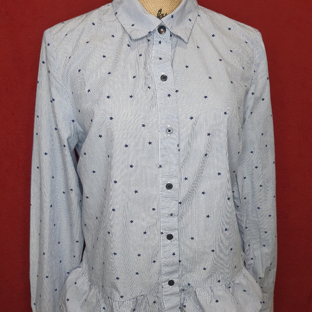 Tommy Hilfiger Star Striped Button Down Shirt - Picture 2 of 5
